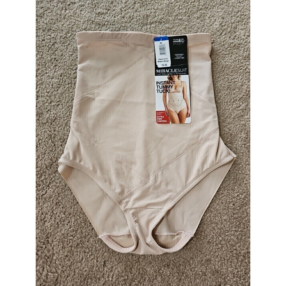 Miraclesuit Warm Beige High-Waist Shaping Brief Size XL